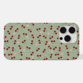 さくらんぼと花 iPhoneケース (裏面横)