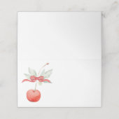 さくらんぼと赤リボン赤ちゃんシャワー プレイスカード (外部開封)