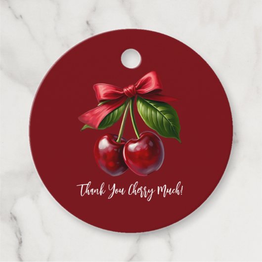 さくらんぼとBow-Love youさくらんぼ多 フェイバータグ (正面)