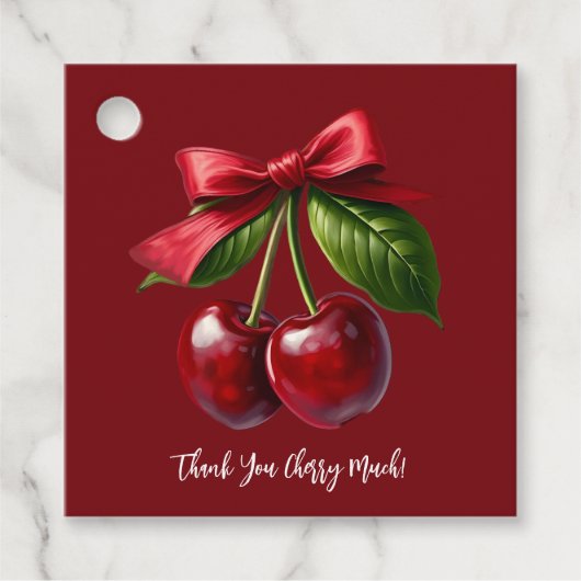 さくらんぼとBow-Love youさくらんぼ多 フェイバータグ (正面)