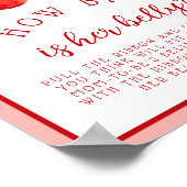 さくらんぼどのように大きな赤ちゃんシャワーゲーム ポスター (角)