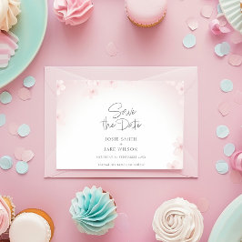 さくらんぼのかわいらし花の日付の保存 セーブザデート