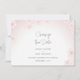 さくらんぼのかわいらし花の日付カードの変更 セーブザデート