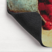 さくらんぼのこぼされたバッグ マウスパッド (コーナー)