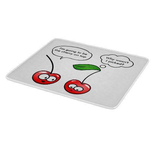 さくらんぼのしゃれ カッティングボード (角)