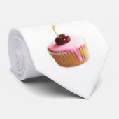 さくらんぼのカップケーキのタイ ネクタイ (ロール)