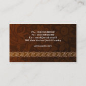 さくらんぼのカップケーキの甘くかわいい名刺 名刺 (裏面)