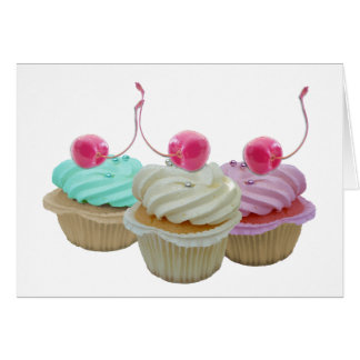 さくらんぼのカップケーキ