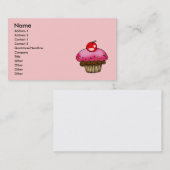 さくらんぼのカップケーキ 名刺 (正面/裏面)