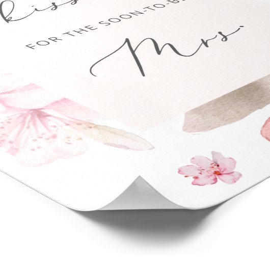 さくらんぼのキスの数  ブライダルシャワーゲーム ポスター (角)