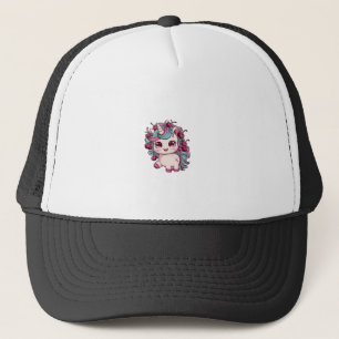 さくらんぼのキュートなユニコーン ロングTシャツ キャップ