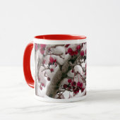 さくらんぼのクリスマスのマグを非常に持って下さい マグカップ (正面左)