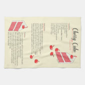 さくらんぼのケーキタオル キッチンタオル (横)