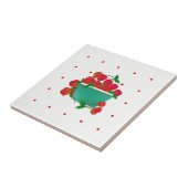 さくらんぼのセラミックタイルのボール タイル (側面)