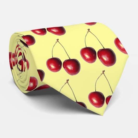 さくらんぼのタイ ネクタイ (ロール)