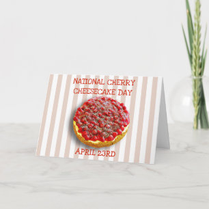 さくらんぼのチーズケーキ日の4月国民の23日カード シーズンカード