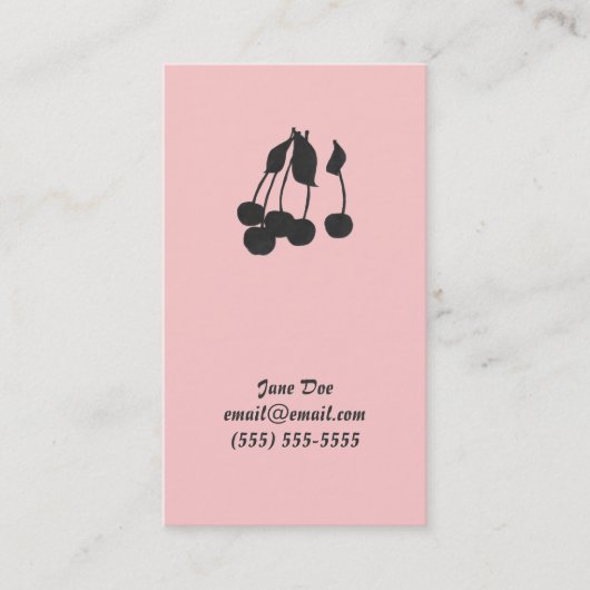 さくらんぼのテレホンカード コーリングカード (正面)