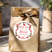 さくらんぼのトップリボンの赤ちゃんシャワーの好意