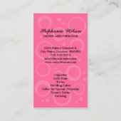 さくらんぼのパン屋が付いているカップケーキ 名刺 (裏面)