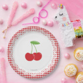 さくらんぼのパーティーの紙皿 ペーパープレート (パーティー)