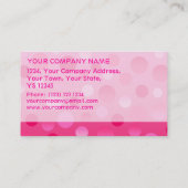 さくらんぼのフィズの名刺のテンプレート 名刺 (裏面)