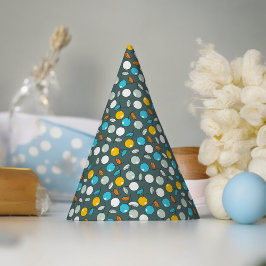 さくらんぼのフルーツマンガパターン パーティーハット