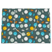 さくらんぼのフルーツマンガパターン ラージペーパーバッグ (正面)