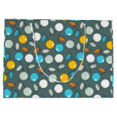 さくらんぼのフルーツマンガパターン ラージペーパーバッグ (裏面)