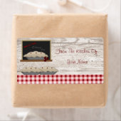 さくらんぼのラベルのキッチンからのパイ ラベル (インサイチュ)