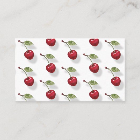 さくらんぼの上にママのおなかの大きさ エンクロージャーカード (裏面)