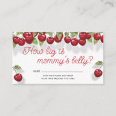 さくらんぼの上にママのおなかの大きさ エンクロージャーカード (正面)