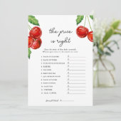 さくらんぼの上に価格は右ベビーシャワーゲーム シーズンカード (スタンド正面)