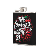 さくらんぼの価値2ビニール包まれたフラスコ6 oz. フラスク (左)