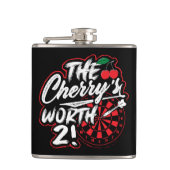 さくらんぼの価値2ビニール包まれたフラスコ6 oz. フラスク (正面)