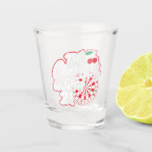 さくらんぼの価値2 - おもしろい Dart Player ショットグラス (正面)