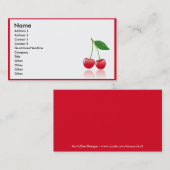 さくらんぼの名刺 名刺 (正面/裏面)