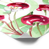 さくらんぼの多いブライダルシャワー ポスター (角)