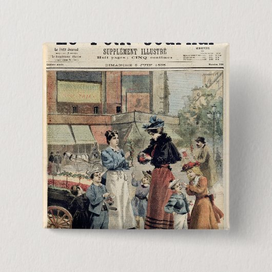 さくらんぼの季節 缶バッジ (正面)