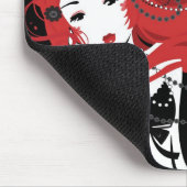 さくらんぼの射撃 マウスパッド (コーナー)