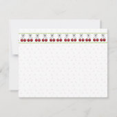 さくらんぼの平らなサンキューカード サンキューカード (裏面)