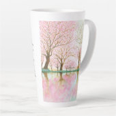 さくらんぼの愛の花 – 母の日 カフェラテマグ (右アングル)