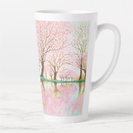 さくらんぼの愛の花 – 母の日 カフェラテマグ