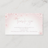 さくらんぼの感謝してい花お客様のエンクロージャカード エンクロージャーカード (正面)