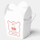 さくらんぼの最初の誕生日ピンクボウジンガム フェイバーボックス (オープン)