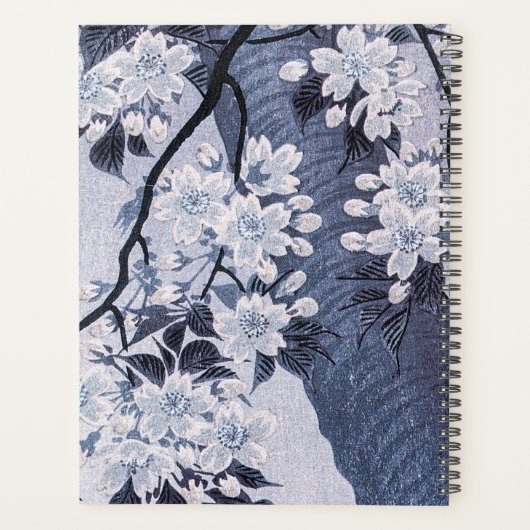 『さくらんぼの月夜の花開日本のく光尊』 プランナー手帳 (裏面)