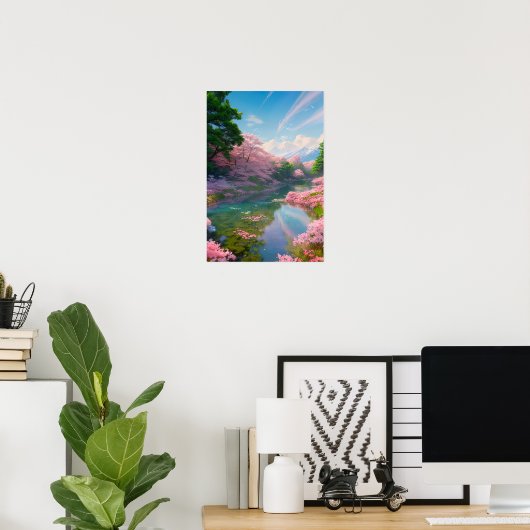 さくらんぼの木々のセレナーデ ポスター (ホームオフィス)