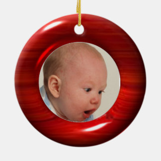 さくらんぼの木製の錯覚のオーナメントに2つの写真をアップロードして下さい セラミックオーナメント