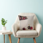 さくらんぼの果実をボウルに入れ、ミュートされたトーンがまだ生きている クッション (椅子)