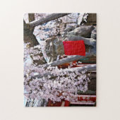 さくらんぼの枝垂れ(『奈良一番桜』) ジグソーパズル (縦)