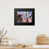 さくらんぼの枝垂れ（『奈良一番桜』） ポスター (キッチン)